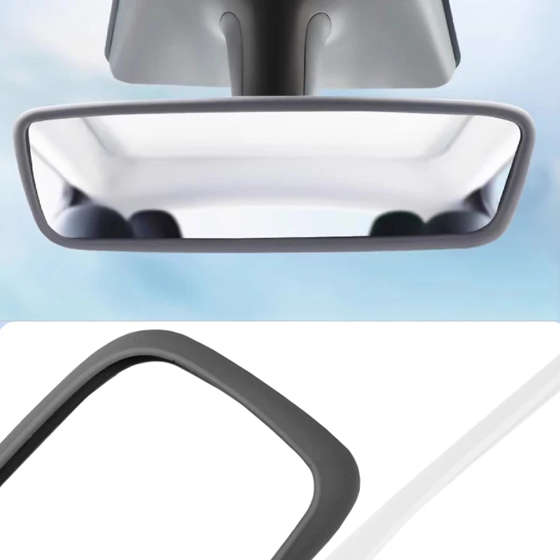 Car Screen Protector Cover For Tesla Model 3 Y Interior Mirror Silicone Protector Cover Car Interior Modification Accessories