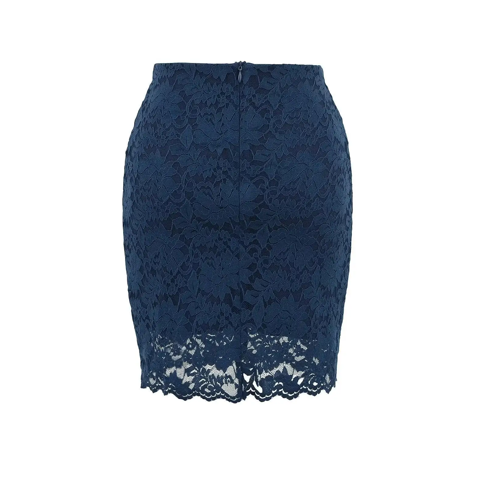 Zomer hoge taille kanten rokken dames slanke rits 4 kleuren minirok outfit elegant