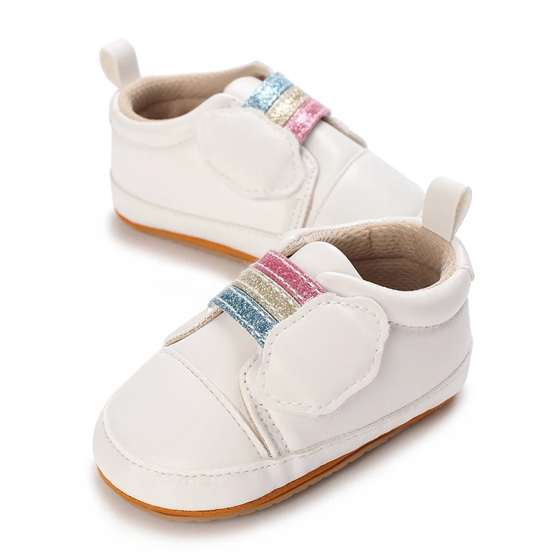 Primavera e autunno nuovo bambino carino nuvola tre colori arcobaleno scarpe bambino antiscivolo suola in gomma scarpe da passeggio scarpe da bambino