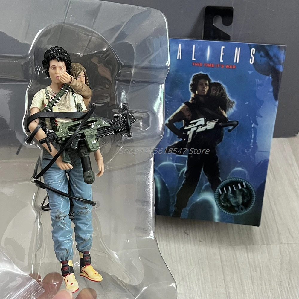 ALIEN 2 LT Ellen Ripley Newt Figure Giger Xenomorph Facehugger Aliens Predator Action Figure Model Birthday Christmas Gifts