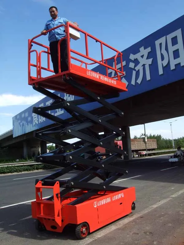 10. 12. 14m scissor lift electric self-propelled hydraulic platform warehouse outdoor equipment