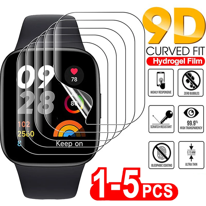 Soft Hydrogel Film For Redmi Watch 3 Acitve Poco Smartwatch Accessories Curved Screen Protector for Xiaomi Watch 2 3 Lite Color