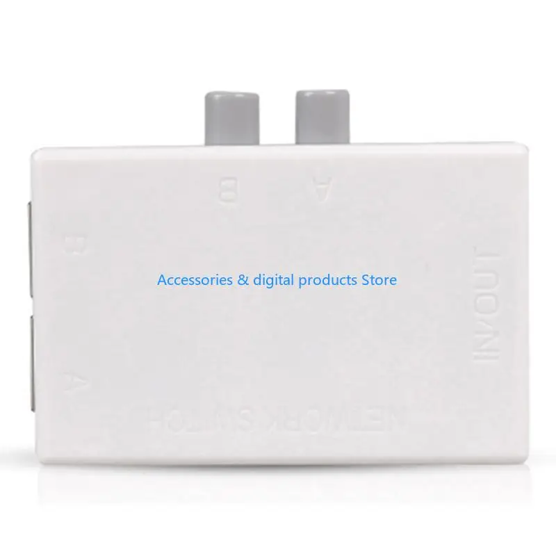 77JD Ethernet Networks Switches RJ45 Networks Splitter Adapter Extender 2 in 1 Out
