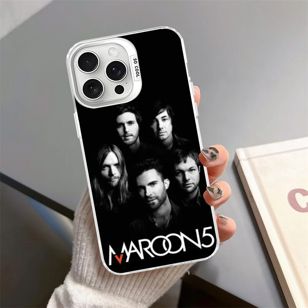 Hot M-Maroon five music Phone Case For iPhone 16 15 14 13 12 11 Pro Max X XR XSMAX Matte Shockproof Back Cover