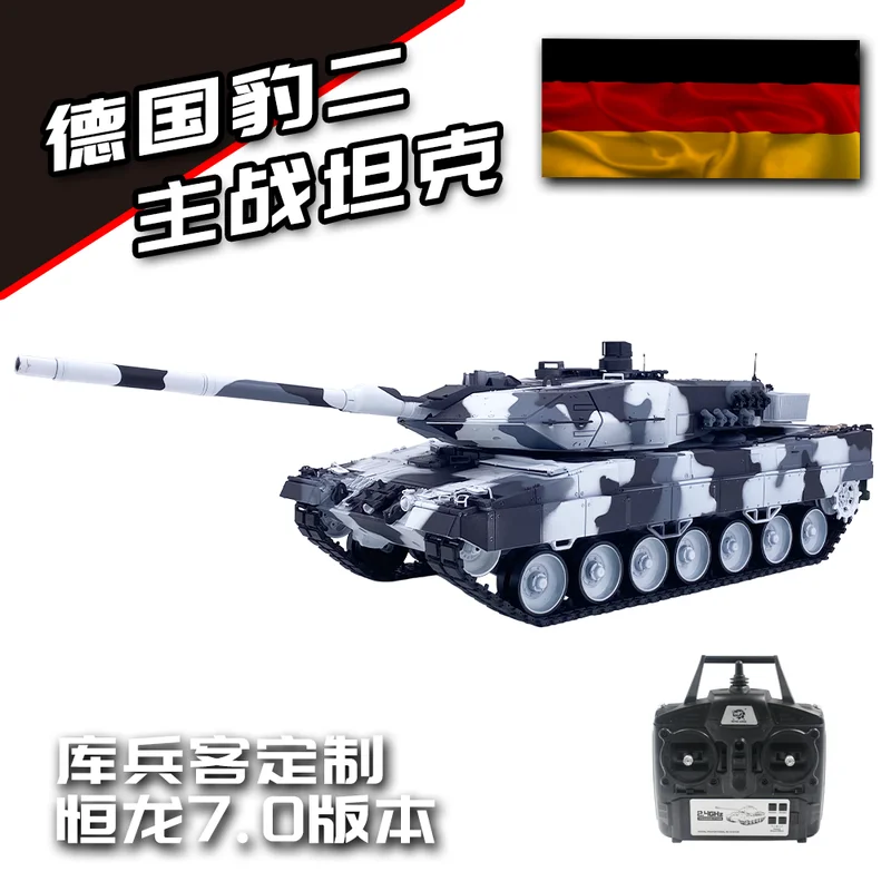 Henglong alemão leopardo 2a6 tanque elétrico de controle remoto pesado escala 1:16 brinquedo adulto meninos brinquedos de controle remoto tanque rc
