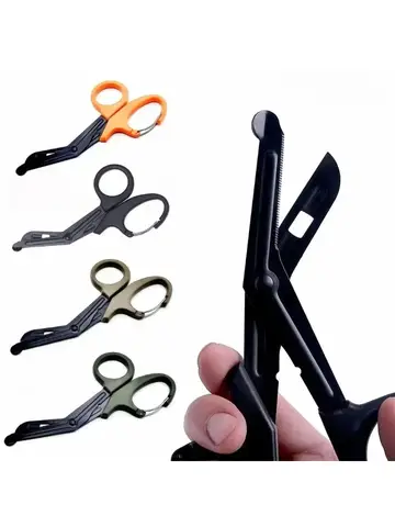 Carbou 18.5cm EMT Trauma Bandage Shears Medical Scissors Emergrncy EDC Outdoor Gear Tactical Rescue First Aid