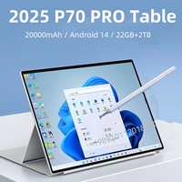 2025 Tablets Android Original Android P70 PRO Tablet 22GB + 2T 20000mAh 12 inch HD 4K Android 14 10 Core WIFI Network Tablet PC