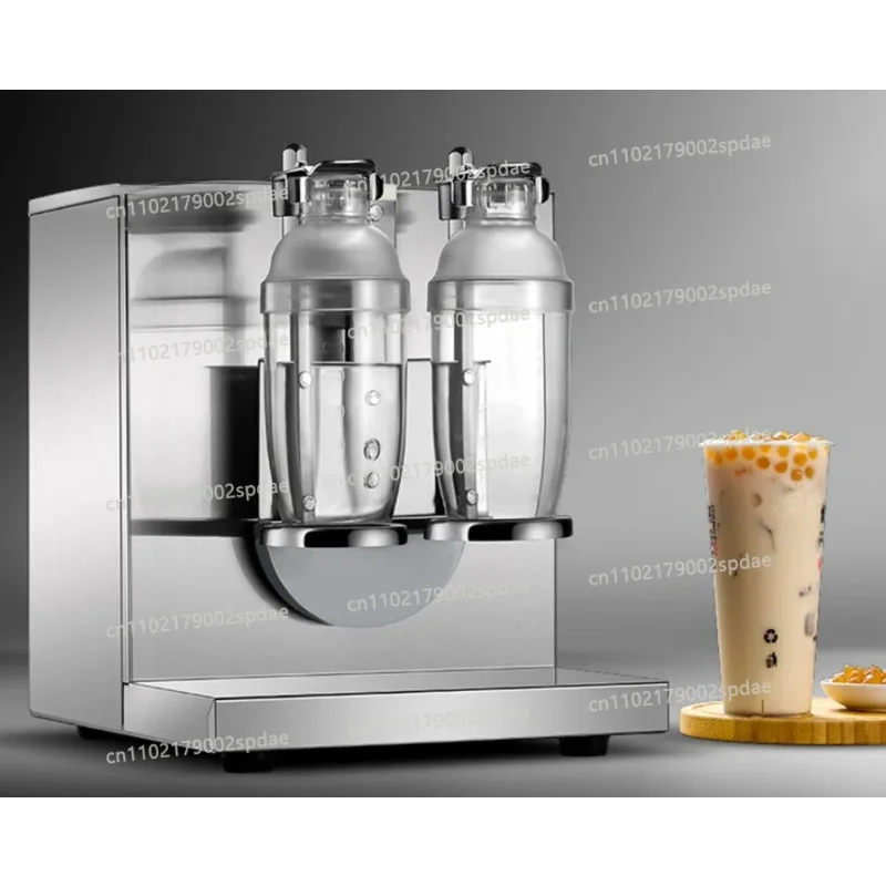 Stable Commercial Double Head Automatic Boba Tea Shaking Machine 1000ML Stainless Steel Milk Tea Shaker Machine
