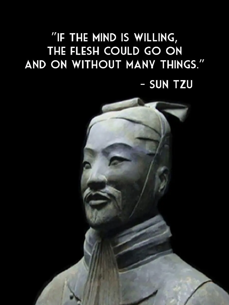 SUN TZU Mind Flesh Poster  Mancave Wall Art Inspirational Prints Home Decor Interior Design Motivational Wall Decor