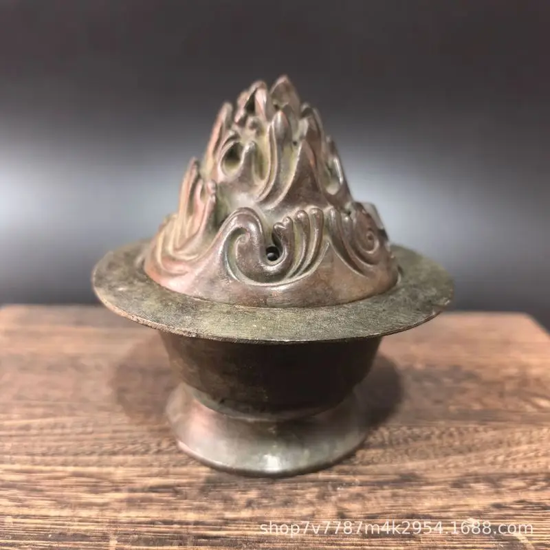 Brass Craft Flame Incense Burner Home Study Decorative Ornament