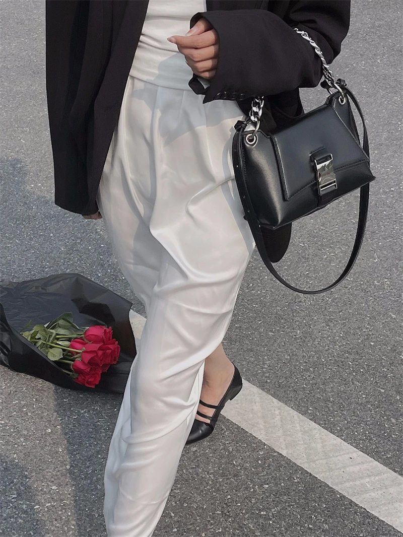 Vintage PU Leather Women Crossbody Bag Fashion Chain Ladies Shoulder Messenger Bags Solid Color Design Female Purse Handbags