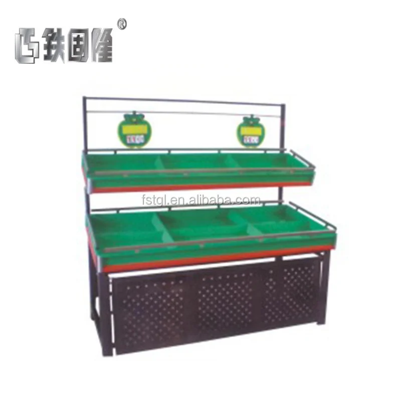 (customized)price hot sale vegetable and fruit display shelf display stand