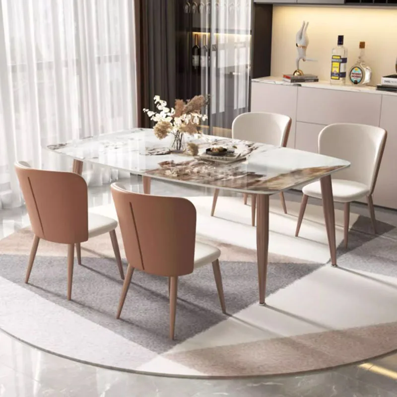 

Design Nordic Dining Table Luxury Minimalist Kitchen Center Dining Table Hospitality Living Room Mesa Comedor Home Furniture