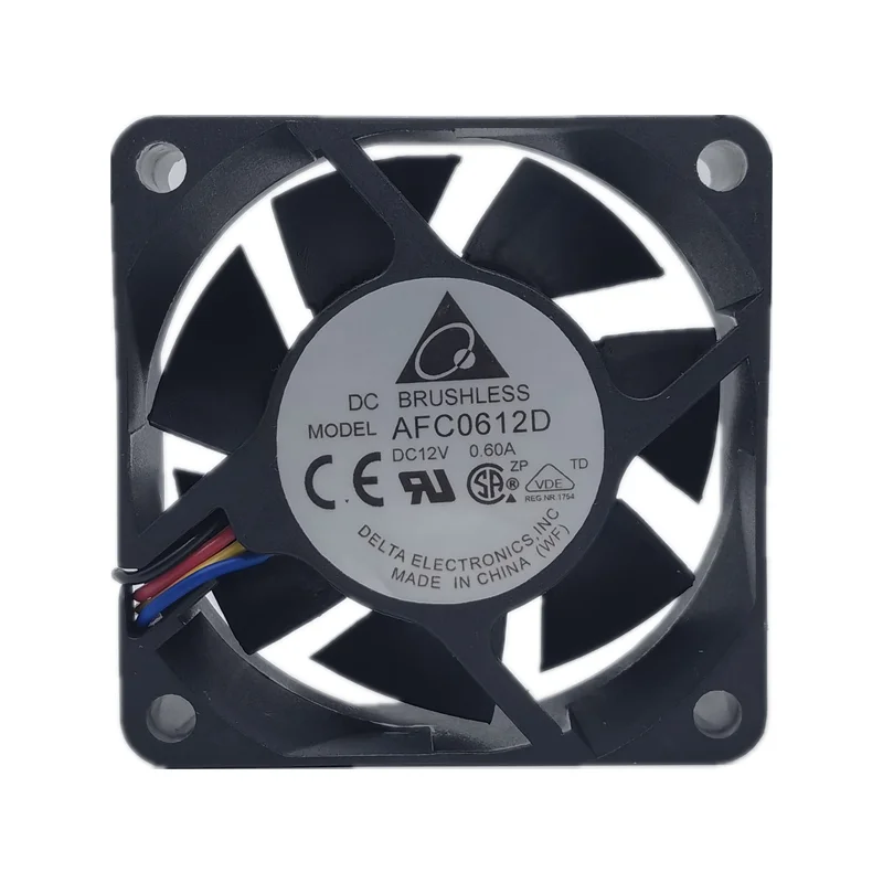 New delta AFC0612D 12V 0.60a 6025 6cm PWM speed regulating server power fan