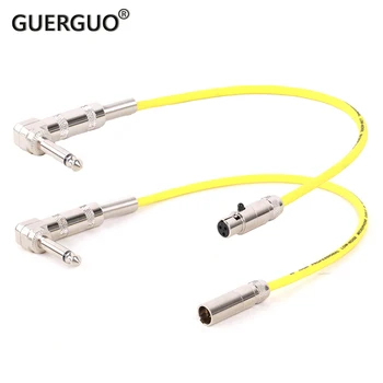 1 unidad de cable de instrumento de bajo de guitarra mini xlr de 3 pines a 6,35mm 1/4 TS para transmisor de bolsillo akg cable de sistema de micrófono inalámbrico