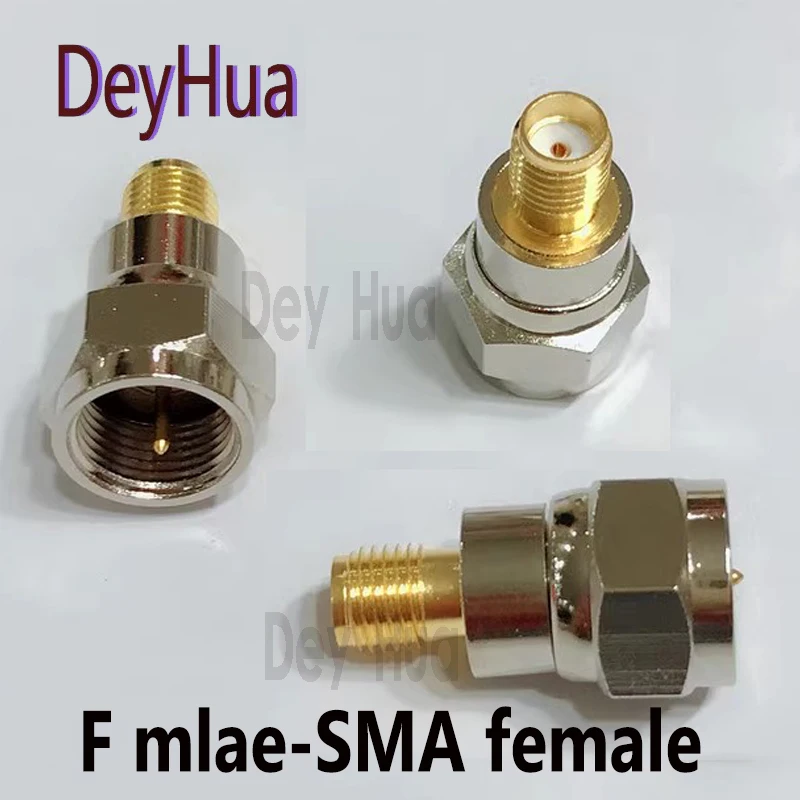 10pcs/50pcs/100pcs F female socket to SMA male plug F female to SMA femal