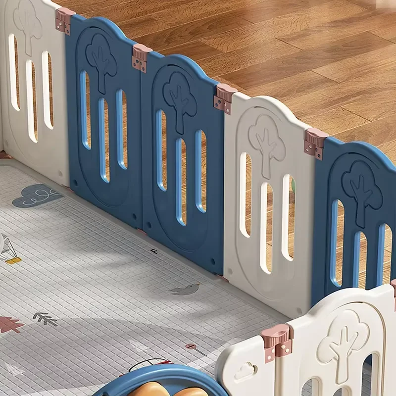 Foldable Plastic Baby Play Fence Indoor Safety Gate for Kids Removable Playground Barrier Eco Friendly Small Door Design - view 4