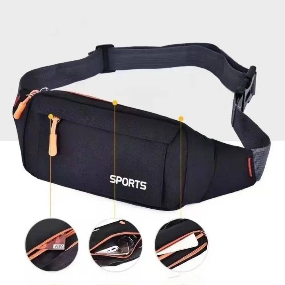 Waterproof Waist Pack Women Sports Running Waist Bag for Men Mobile Phone Holder Belt Bag Gym Fitness Travel Pouch Chest Bags