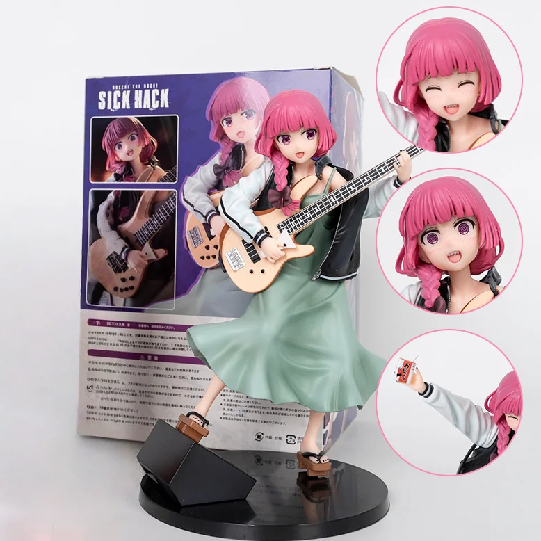 Anime Bocchi The Rock! Anime Figure Hiroi Kikuri‌ 24cm Figures Pvc Collection Model Desk Decoration Doll Statue Toys Gifts