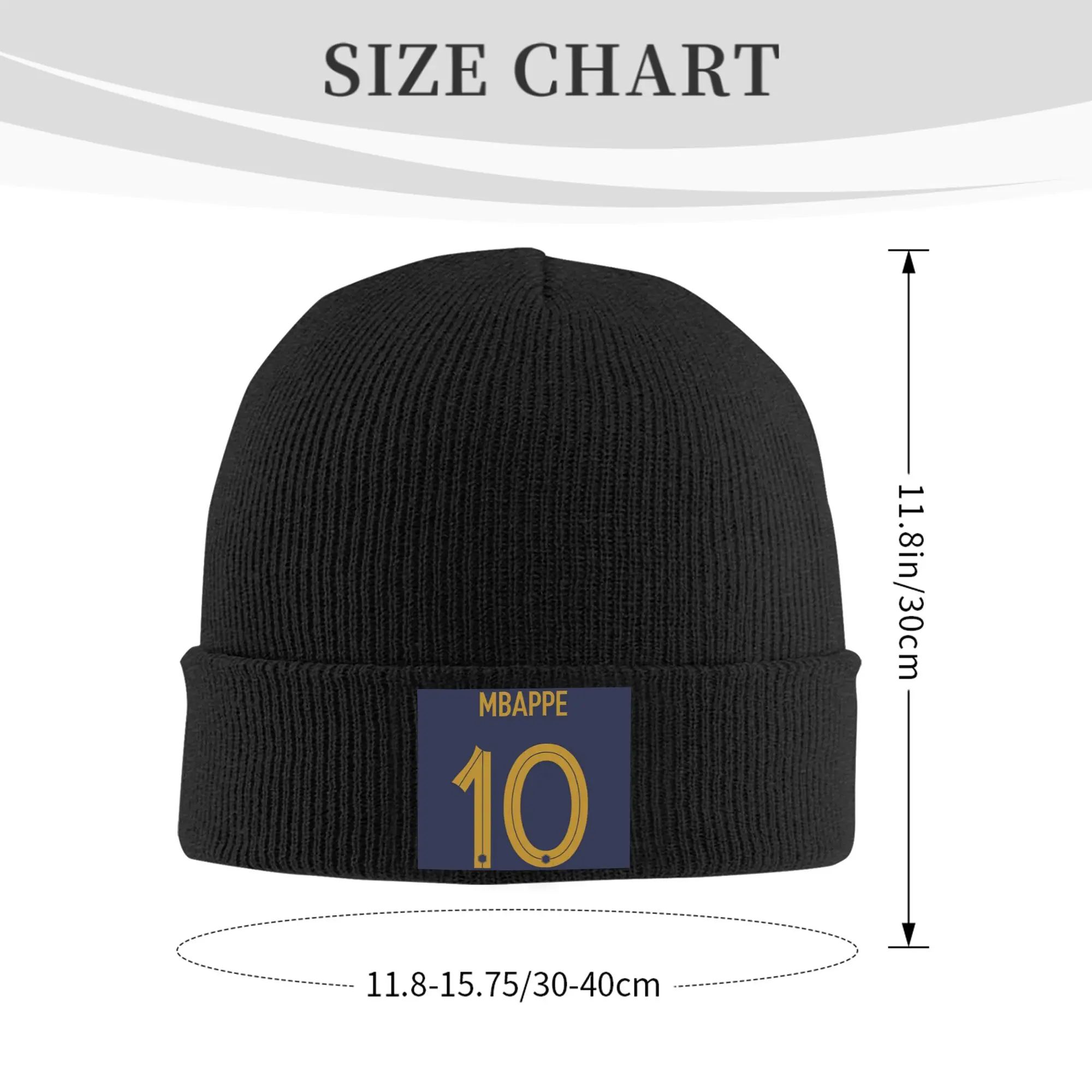 Mbappes Soccer Skullies Beanies Caps Unisex Winter Warm Knit Hat Men Women Fashion Adult French KM Football Bonnet Hats Ski Cap
