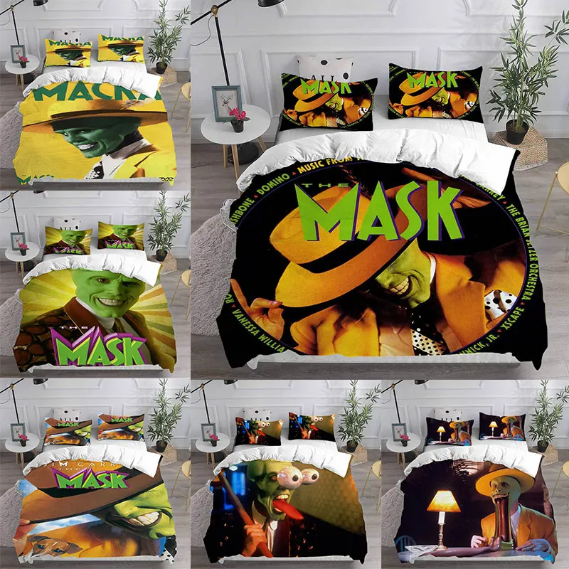 

The Mask Bedding Sets Comforter Quilt Bed Cover Duvet Cover Pillow Case 2-3 Pieces Sets Kids Adult Size