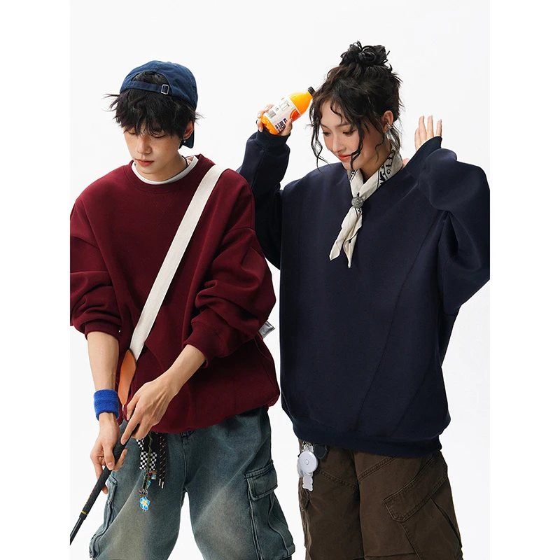 

Весенне-осенняя уличная пара, альпинизм, пеший туризм, модная тенденция, универсальная толстовка с капюшоном, модная однотонная простая натуральная толстовка