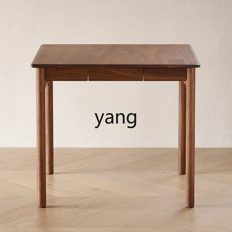 

LH solid wood dining table and chair combination household dining table modern simple light luxury rectangular dining table