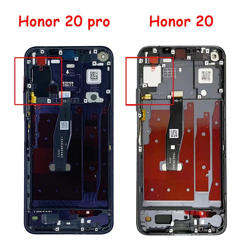 Substituição do digitador da tela táctil do LCD para Huawei, honra 20, YAL-L21, honra 20 pro, YAL-L41, 6,26 \