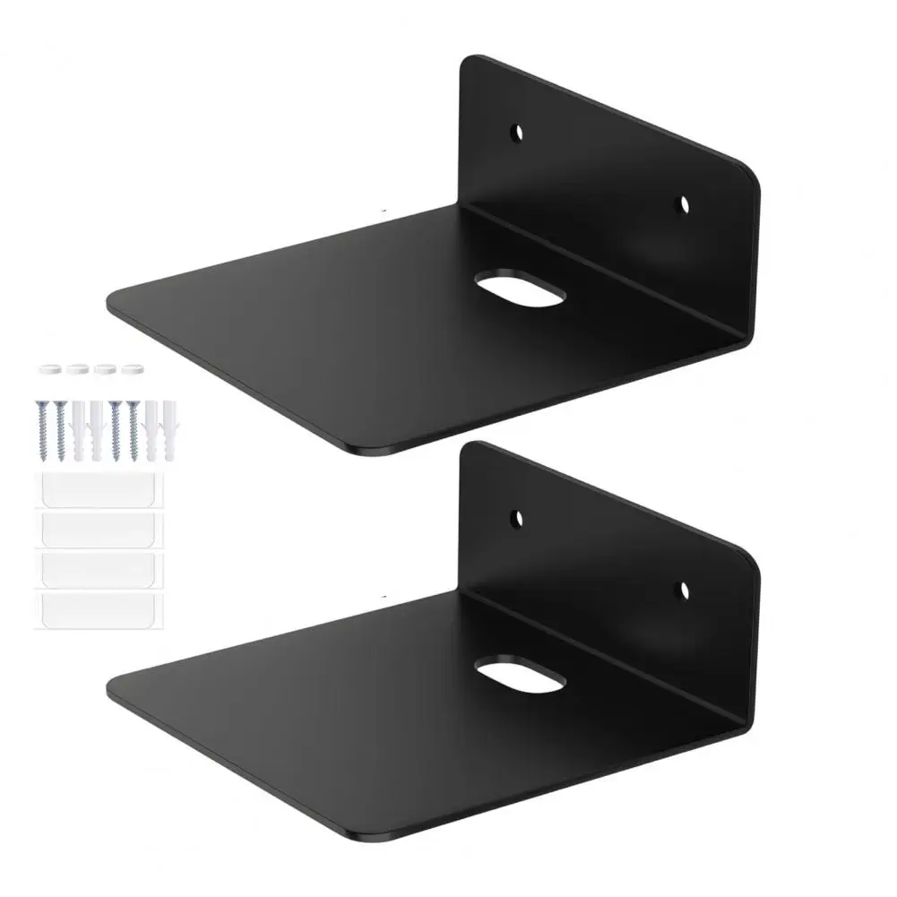 Display Ledge for Security Cameras Wall Mounted Floating Shelves Set Durable Acrylic Ledge Storage Space Saving Wall for Cameras