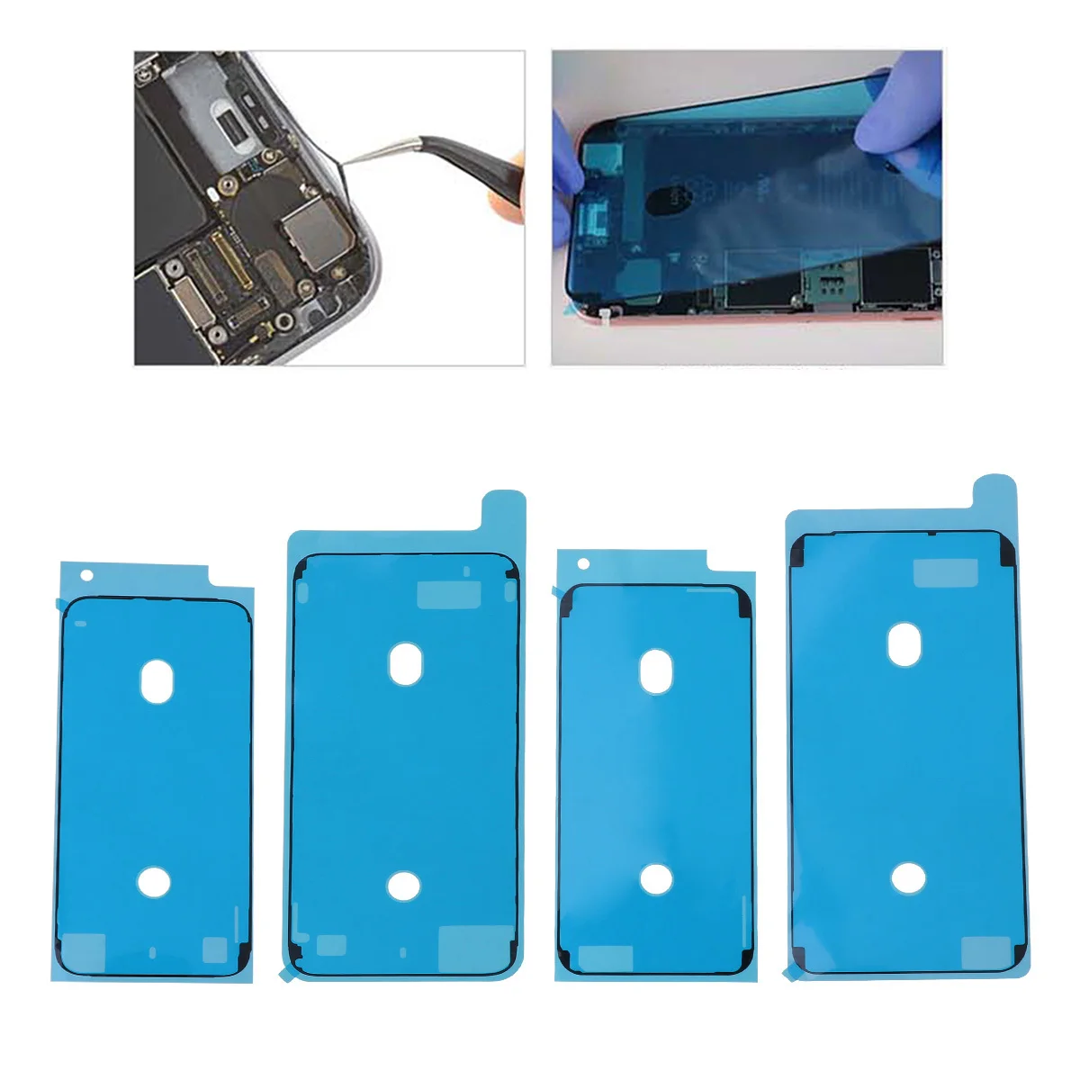 3Pcs Waterproof Sticker LCD Frame Back Cover Glue No Cutting Necessary Strong Adhesive for 6S Black Phone LCD Glue