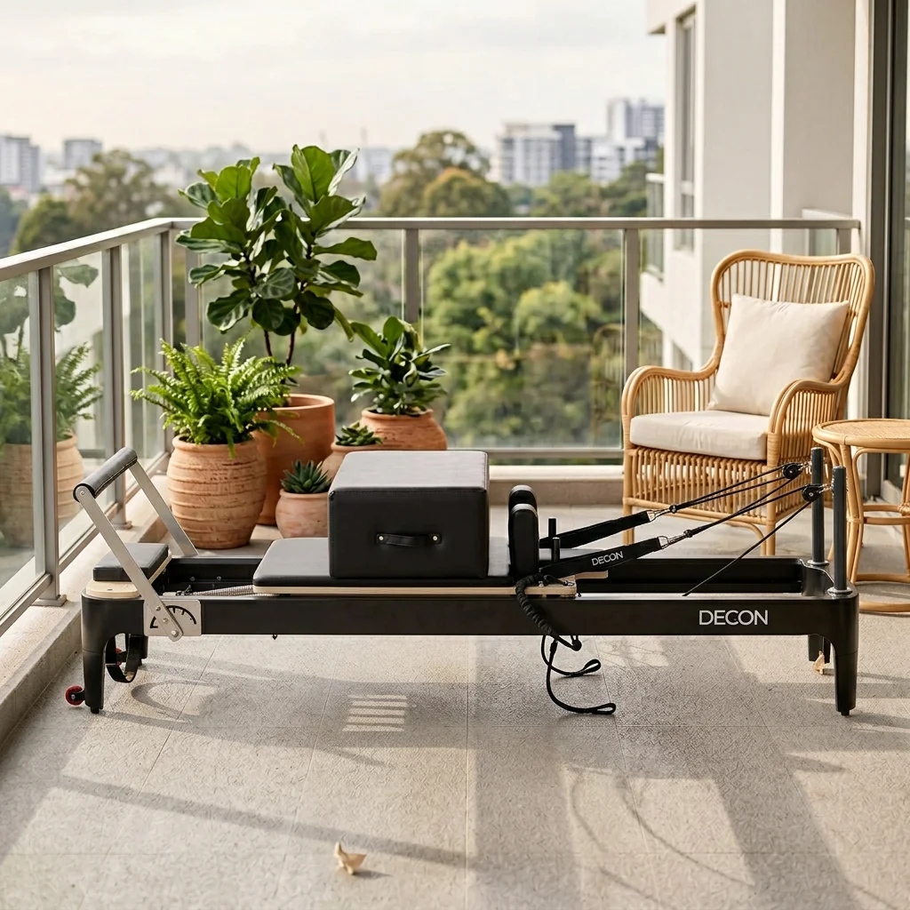 Commercial Quality  Pilates Reformer Health Benefits Aluminum Alloy Construction Durable Portable Design for Home or Gym
