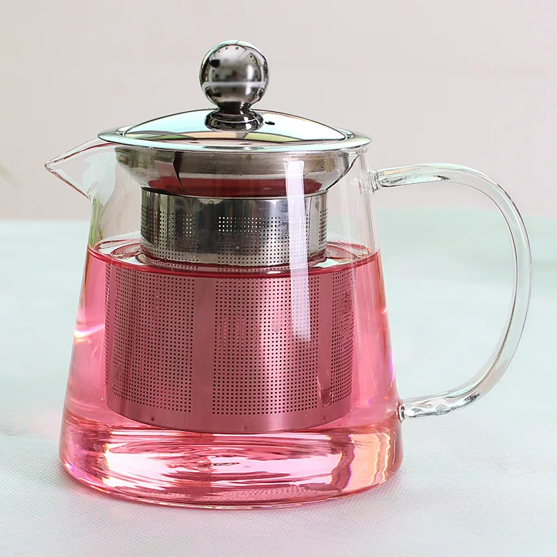 Fiberglass Filter For Flowers And Herbs, With Filter, Manufacturer Wholesale Kung Fu Pot, Glass Tea Pot