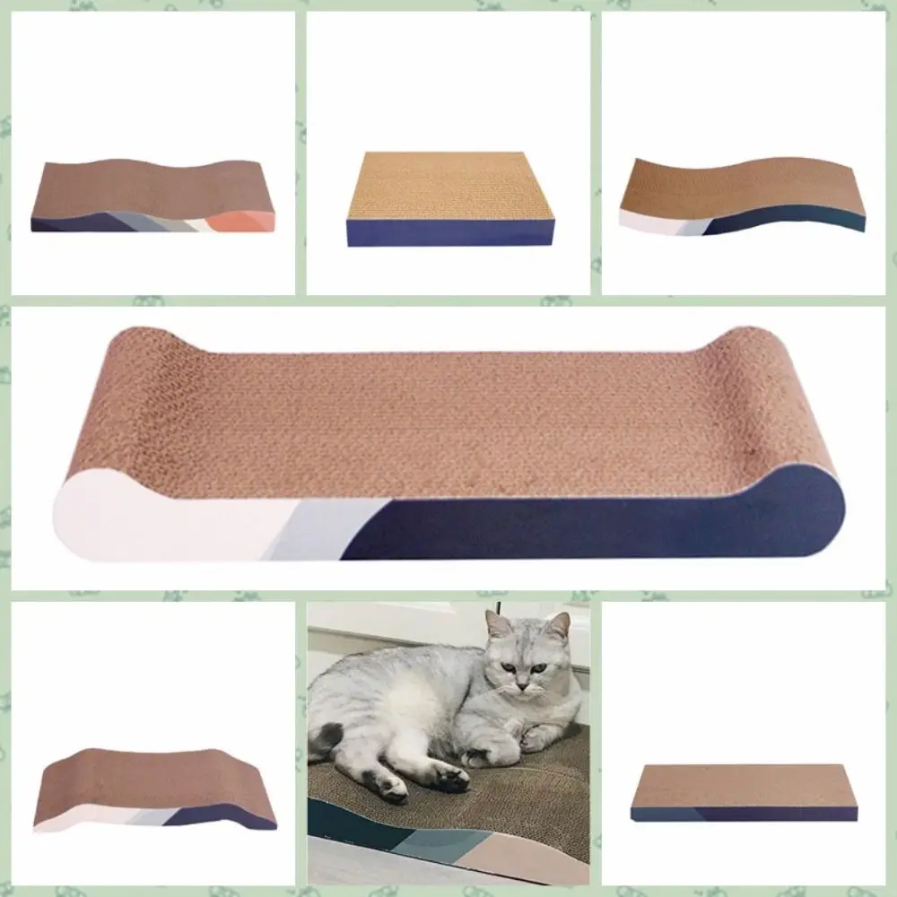 Corrugated Paper Cat Scratcher Cardboard Cat Scratching Board Anti-scratch Cat Claw Grinder Cardboard Wear-resistant No Slag