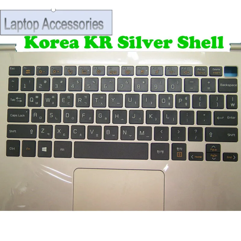 HJ Silver/Gold/Gray Palmrest&KR/US Black Keyboard For LG 14Z950 14Z950-A 14Z950-G 14Z950-L LT10K 14Z950-M 14Z950-P Korea English