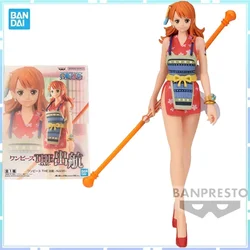Bandai Original Banpresto Anime One Piece THE Set Sail Nami PVC Figure Action Figures Collection Model Toys