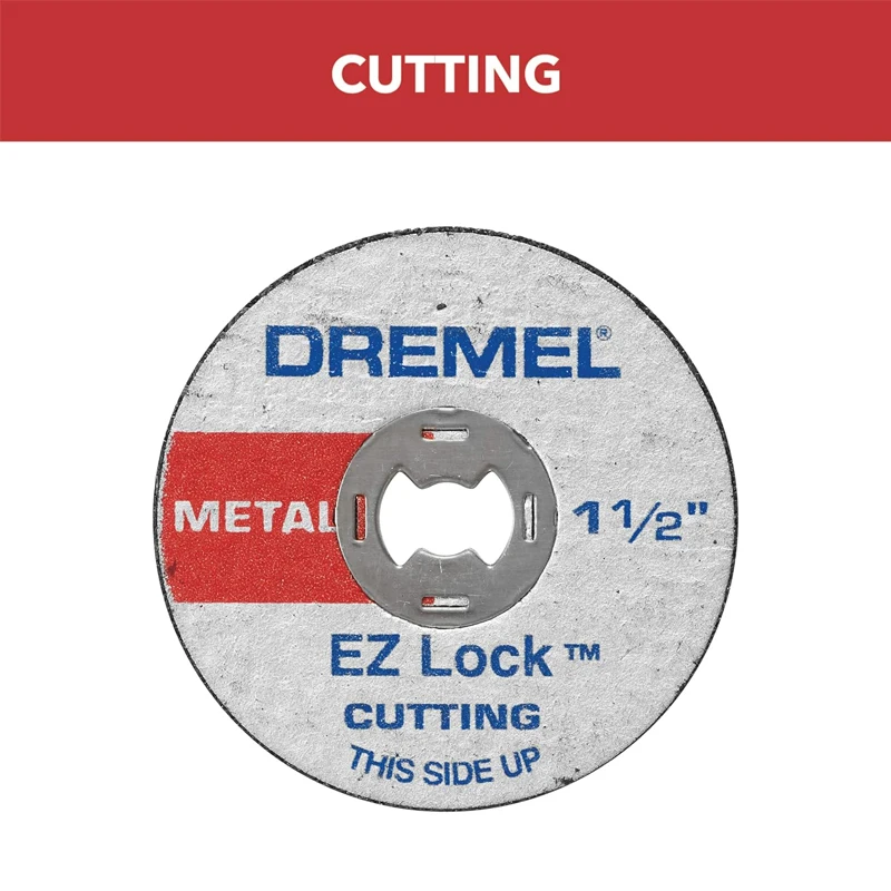 Dremel EZ456 Cut-off Wheels EZ Lock Series Reinforced Diamond Cutting Discs Rotary Tool Cutting Disc Accessories 1/2-Inch 5 Pcs