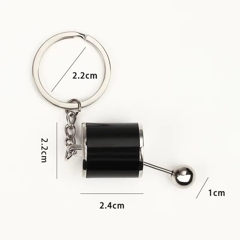 1pcs Metal Keyring Creative Car Shifter Keychain Six-Speed Gear Stick Knob Gearbox Model Key Antistress Adults New Fidget Toys
