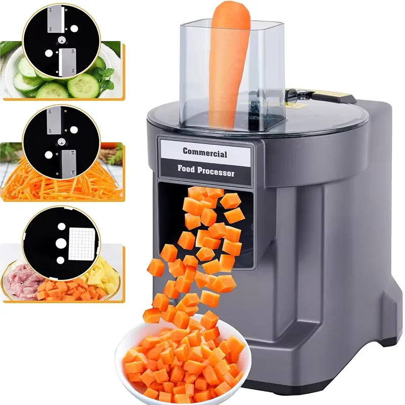 

2025 new electric vegetable slicer-fully automatic shredding, dicing and slicing in three, large capacity+low noise, kitchen
