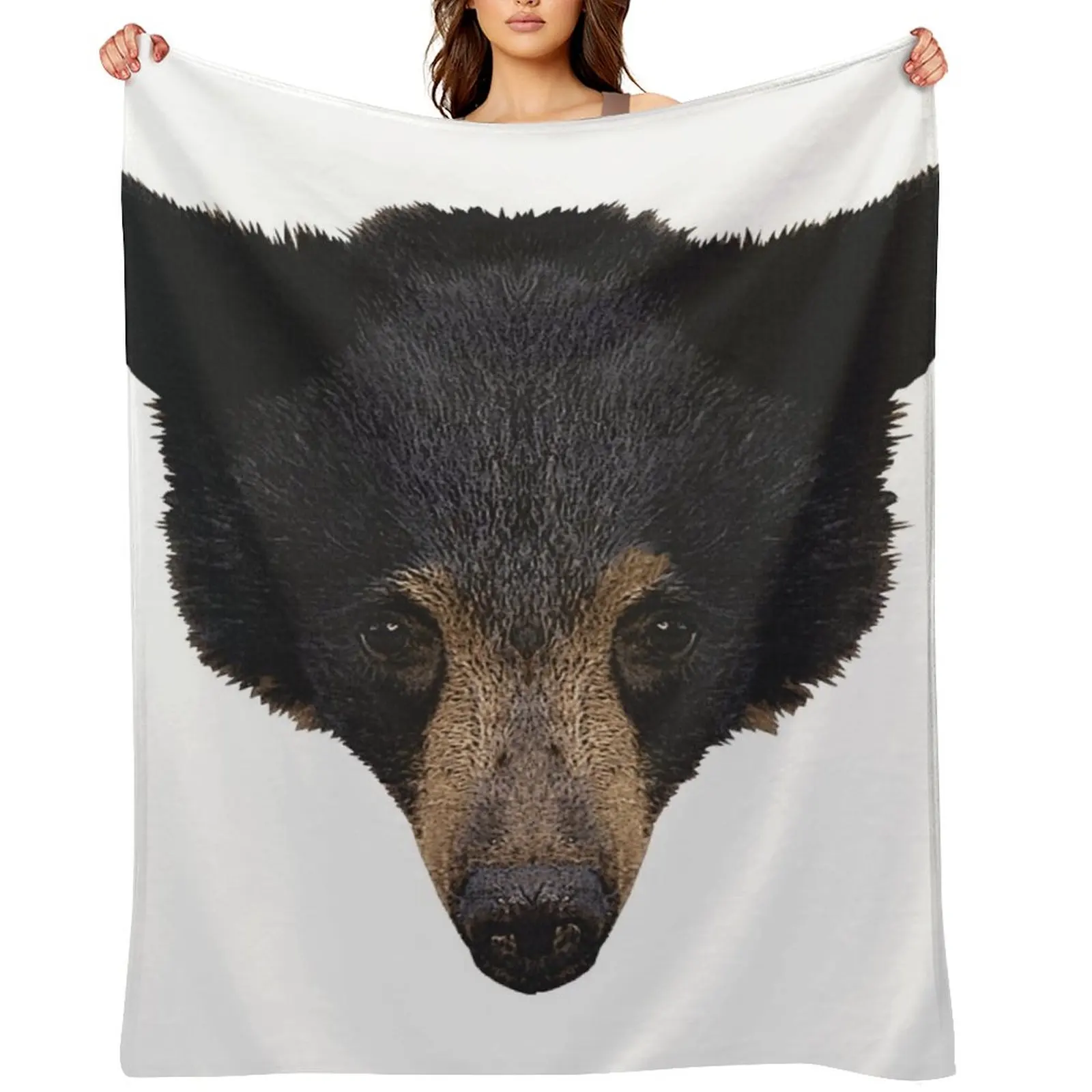 

Black bear baby, great bear designs, cute animal designs girls Throw Blanket heavy to sleep Weighted Picnic Blankets