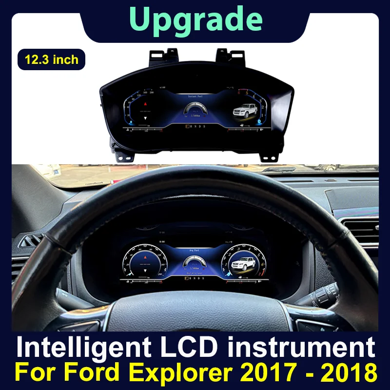 Latest Original Car Digital Cluster Instrument For Ford Explorer 2017 2018 LCD Speed Meter Dashboard