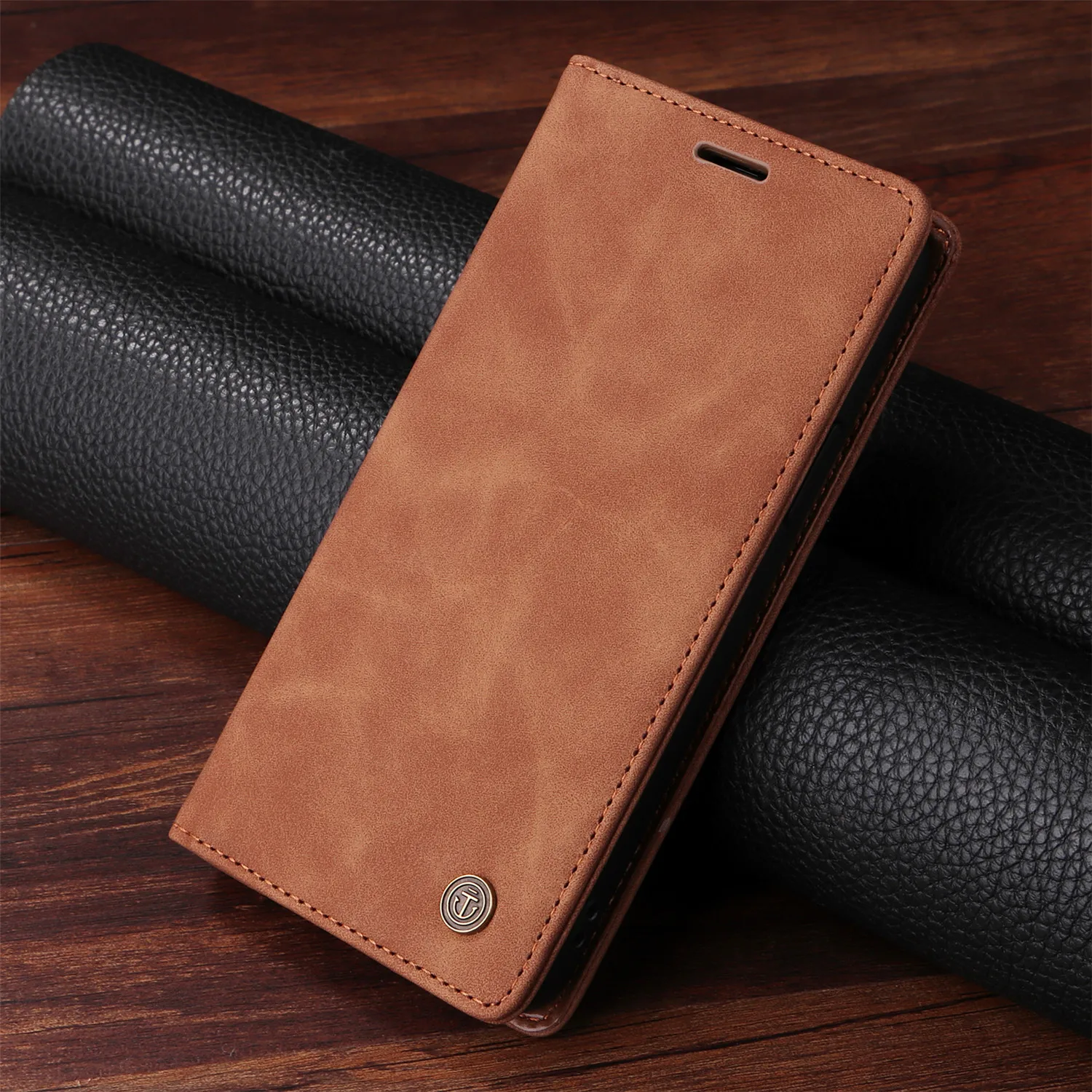 Skórzane etui z klapką do Samsung Galaxy A14 A34 A54 A33 A53 A73 A12 A22 A32 A52S A72 A21S A51 A71 A50S A20 Wallet Stand Phone Cover