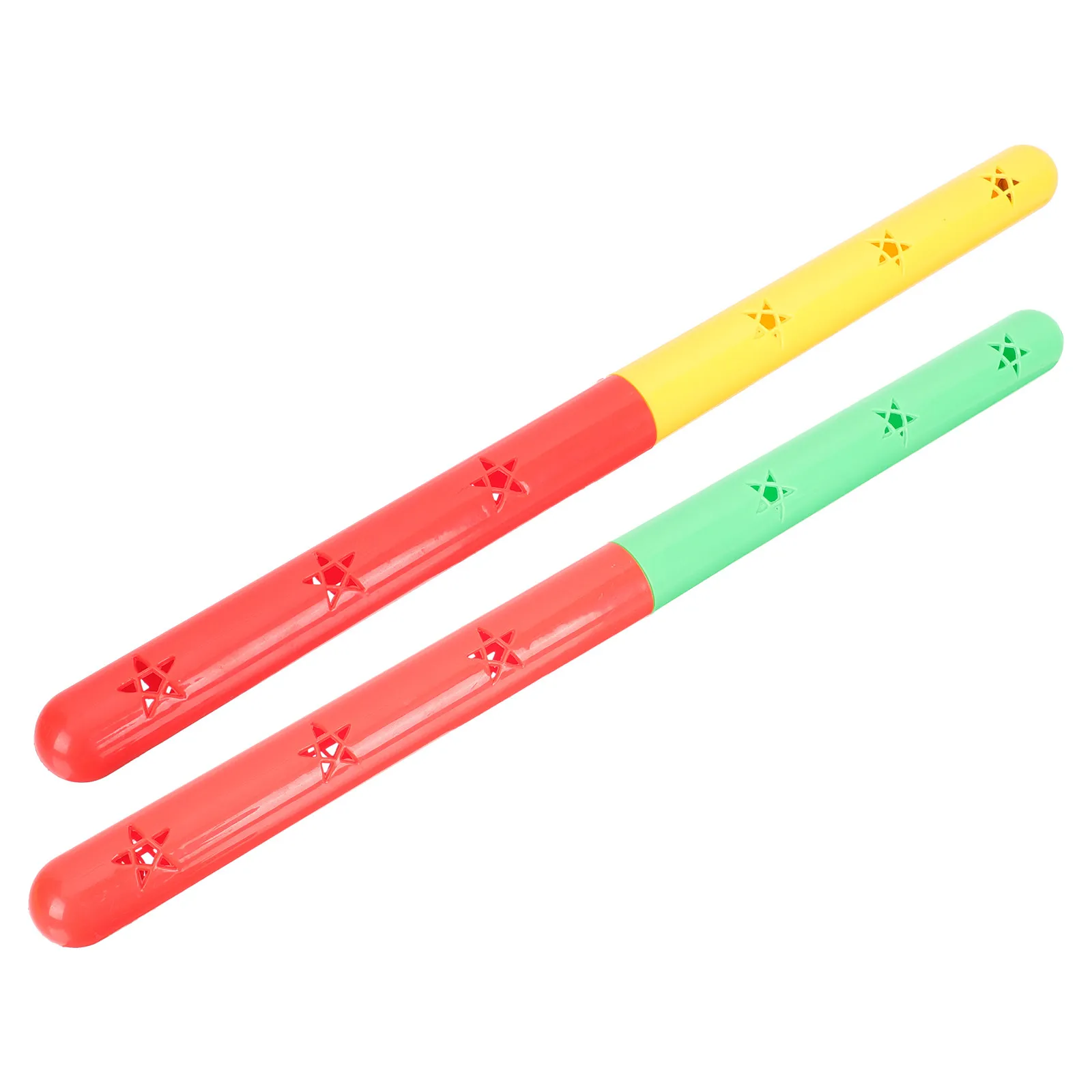 2Pcs Dual-Color Transfer Sticks for Relay Races Track and Field Events High-Grade ABS Smooth Grip Comfortable Non-Slip Outdoor
