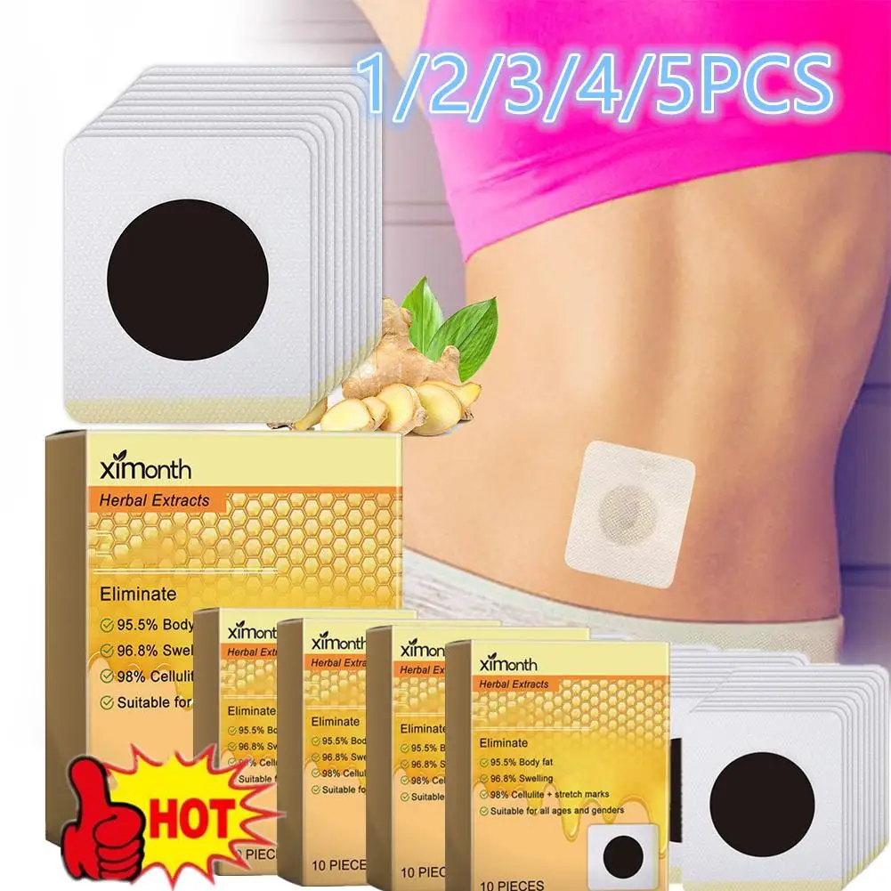 

1-5X 10Pcs Bee Patches Body Slimming Patch With Natural Extracts to Help Eliminate Bbesity Weight LOSS Patch for Women 2024