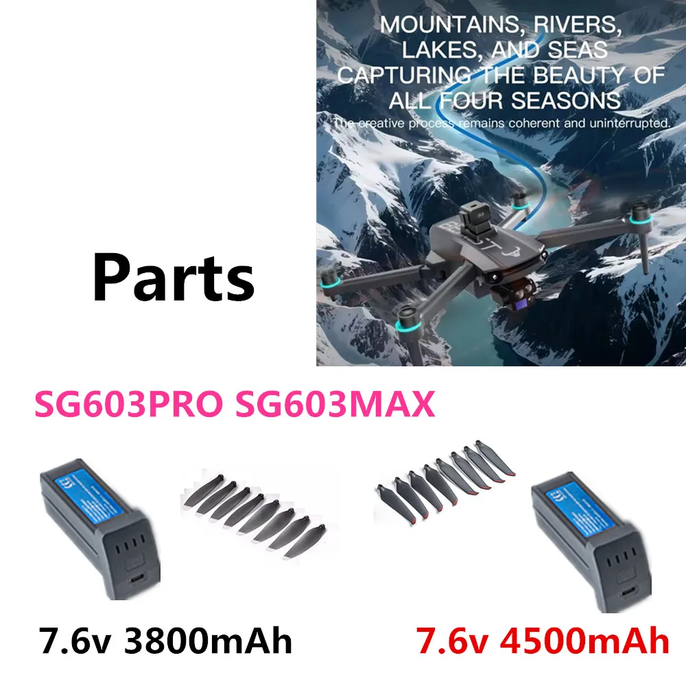 

SG603PRO SG603MAX Parts Battery 7.6v 3800mAh 4500mAh /Blade / For SG603 Drone Battery SG603MAX Drone Spare Parts