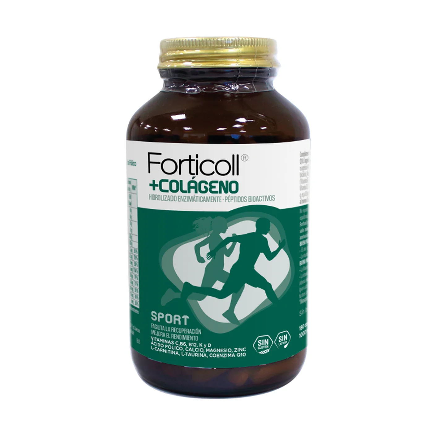 FORTICOLL COLAGENO SPORT 180 COMPRIMIDOS -SIN GLUTEN - SIN LACTOSA FACILITA LA RECUPERACION Y MEJORA EL RENDIMIENTO