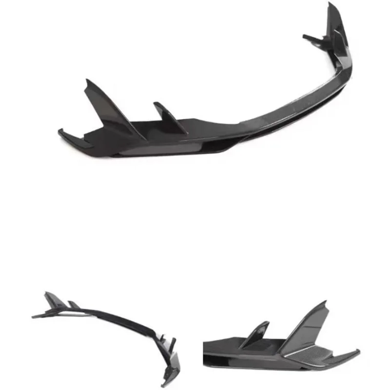 

For Audi R8 2019-2023 Real Dry Carbon Fiber Front Lip Front Bumper Lower Lip Spoiler Splitter Car Accessories Body Kit