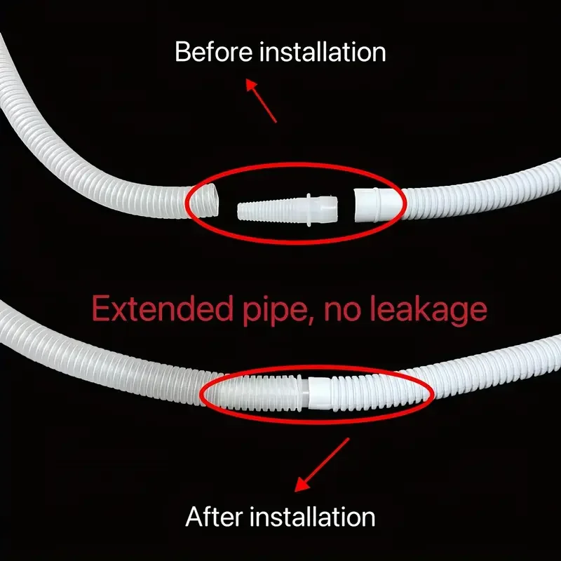 2M Washing Machine Draining Hose Plastic Tube Pipe Extension Drainpipe for Air Conditioner Kitchen Faucet Accessories