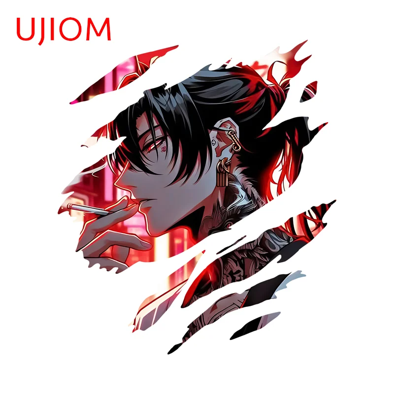 UJIOM Tear Japanese Graphics Design Wall Sticker Delicate Tendy Hot Selling Cartoon Decal Cool Surfboard Skateboard Decoration