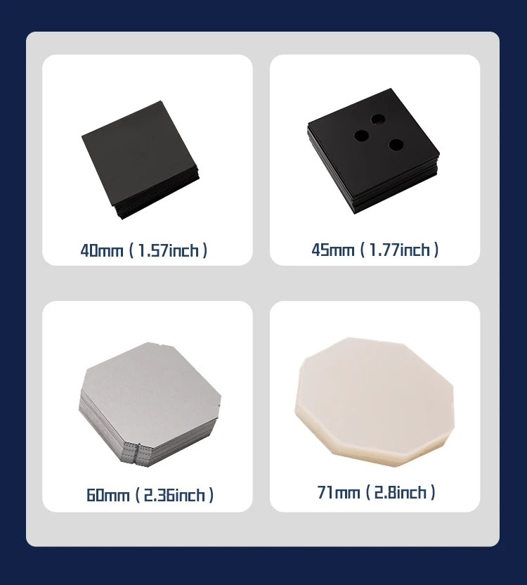 1000 Sets 50x50mm (2*2 Inch) Square Fridge Magnet Raw Materials Blank DIY Craft Supplies
