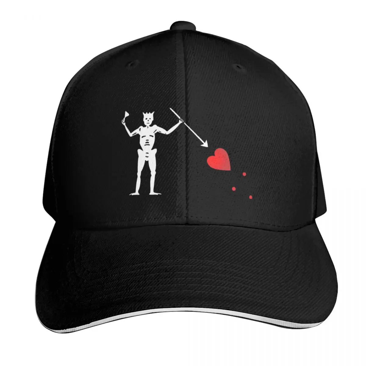 Blackbeard's Flag - Edward Teach Baseball Cap Adjustable Buckle Closure Moisture Wicking Quick Dry Curved Brim Classic Fit